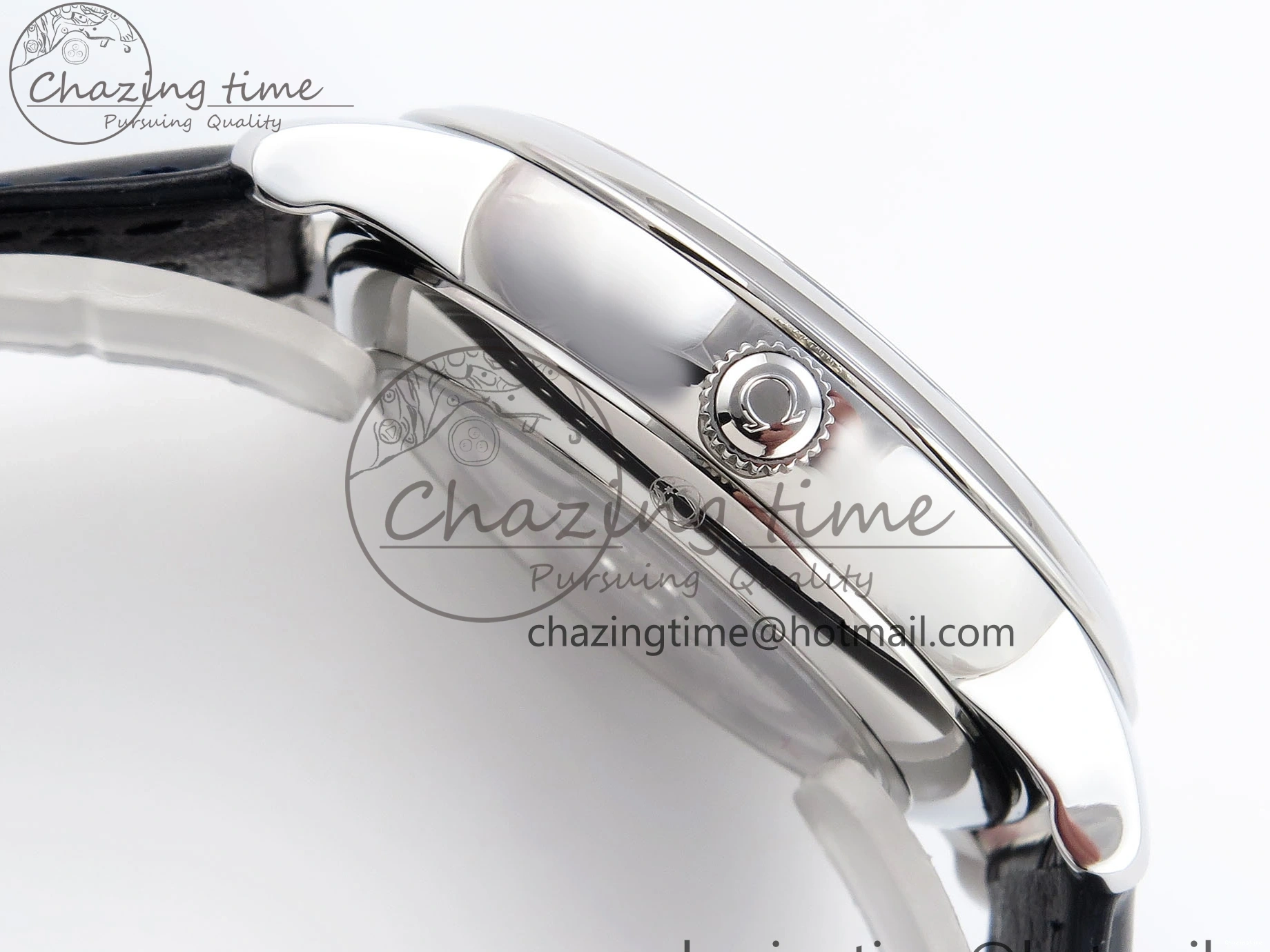 1230 Trendsetting De Ville Power Reserve SS MKF 1:1 Best Edition Blue Textured Dial on Black Leather Strap A 7742